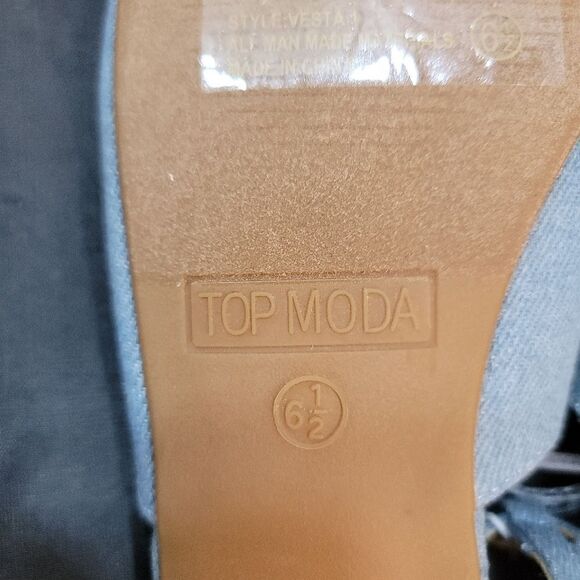 BRAND NEW TOP MODA SLINGBACK LOW BLOCK-HEEL ADJUSTABLE BUCKLE SHOE G1 - Picture 13 of 13